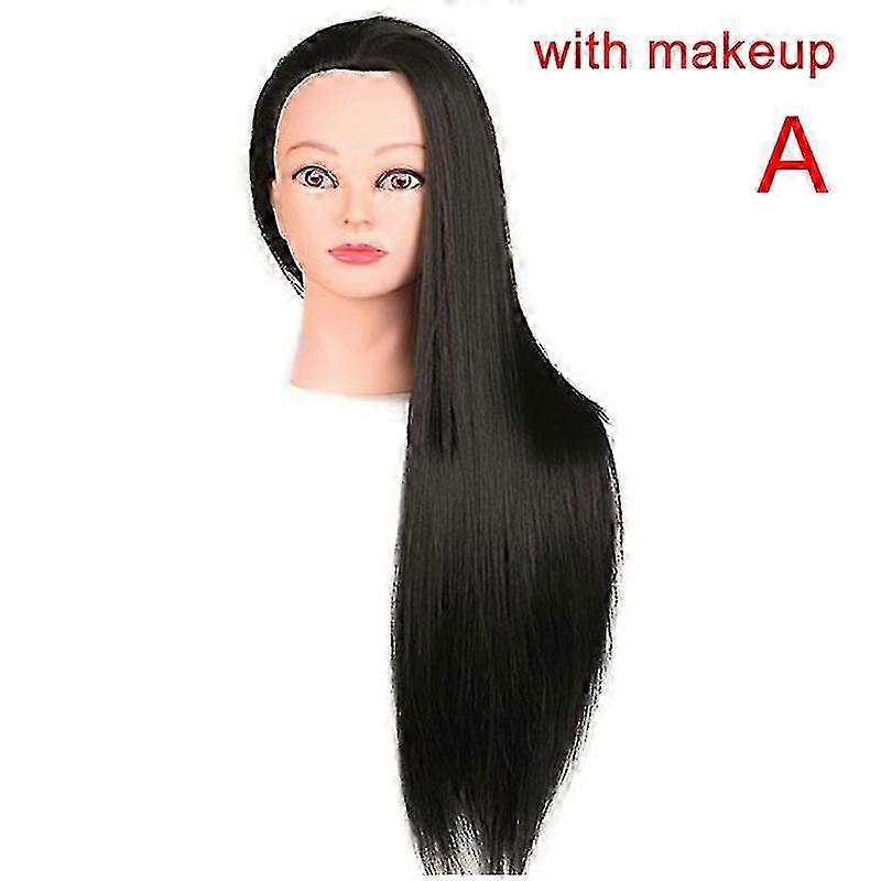 Tête de cabinet de coiffeur avec des cheveux réalistes pour l’entraînement