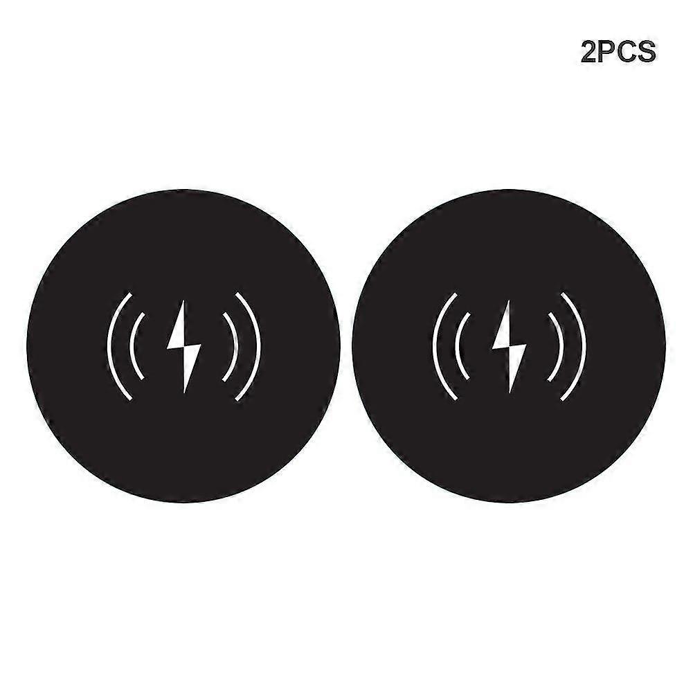 2 stuks draagbare telefoon magneet sticker praktische draadloze opladen