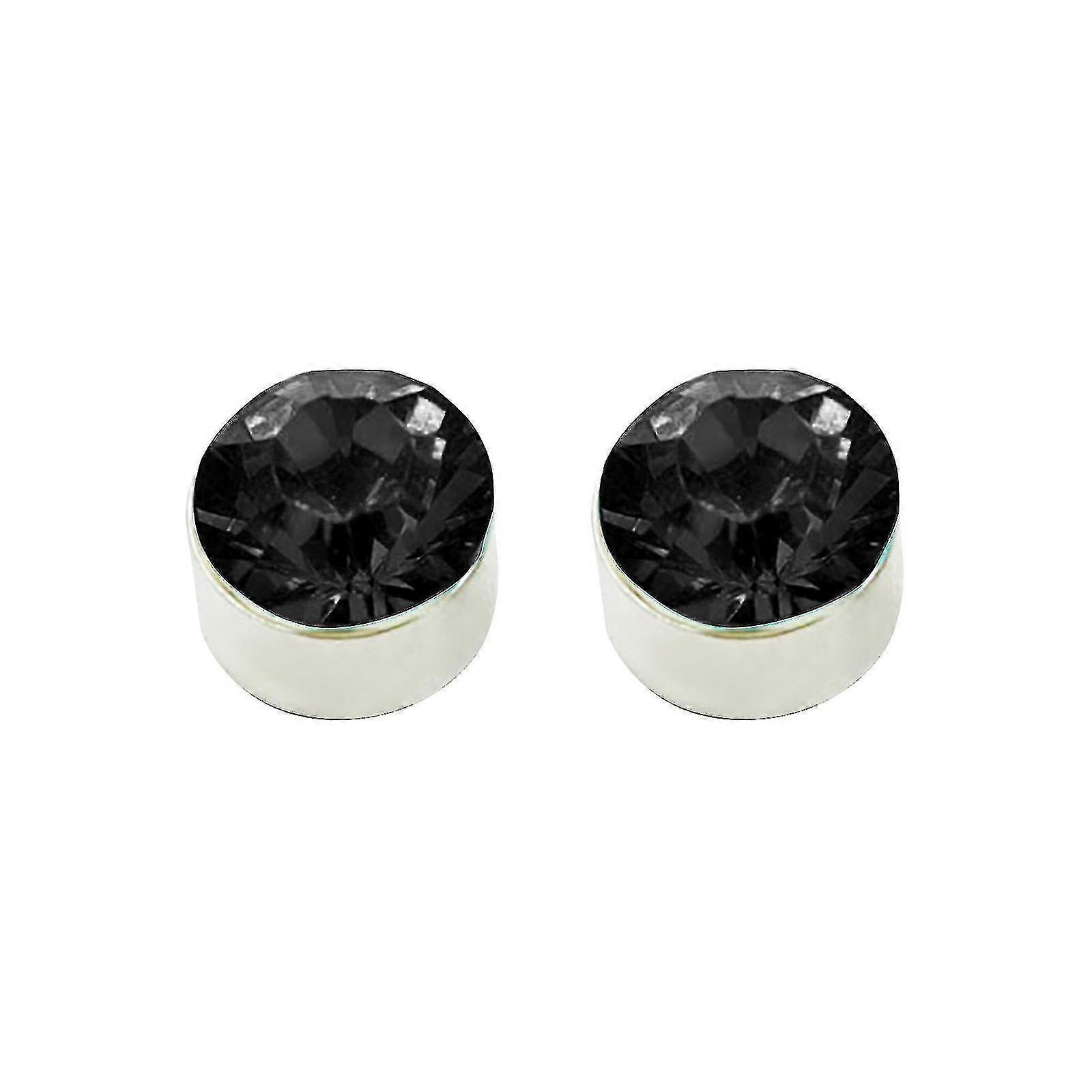 Zircon Water Drill Magnet Ear Stud Flash Drill Without Hole Earrings