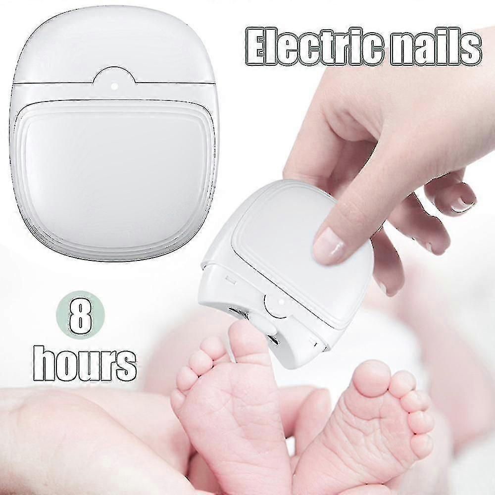 Electric Automatic Nail Clipper With Light, Nail Clipper And Grinder 2 In 1, Rechargeable Safety Nail Trimmer For Adults Kids