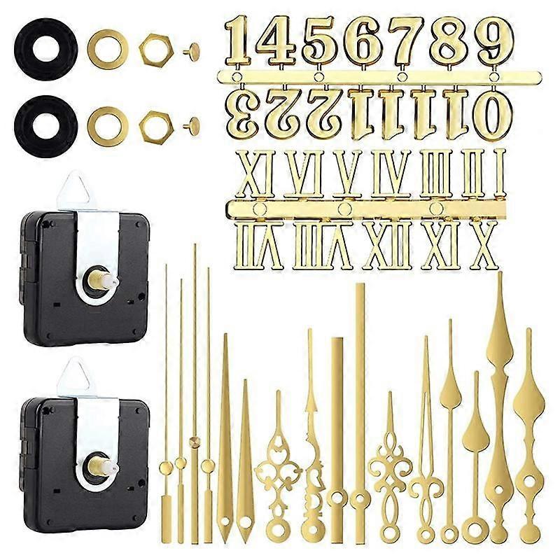 Klockmekanism Silent Quartz Movement Machine Wall Hands Pointer Set för att byta ut klockans reservdelar