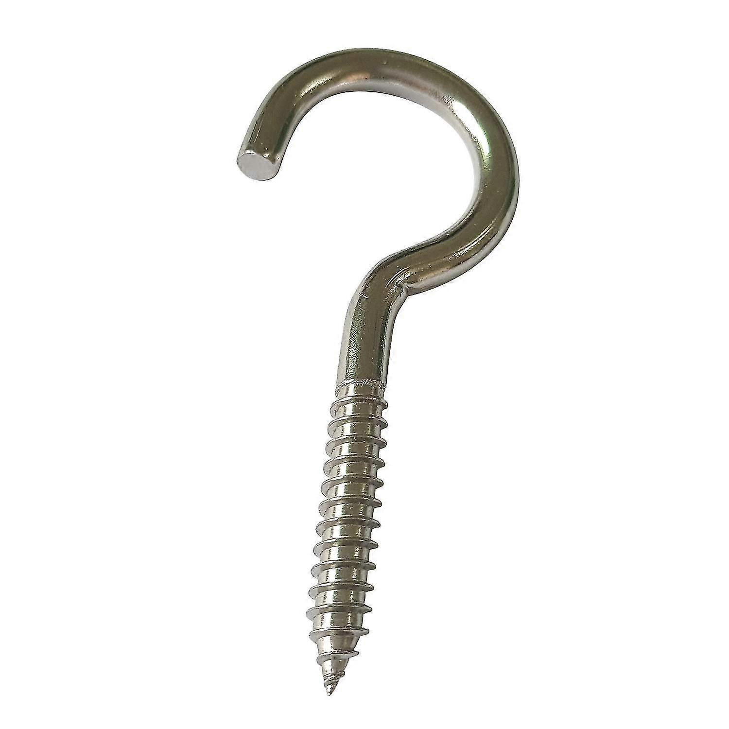30 Pcs Less Steel (304) Screw-in Hooks 3 Sizes 40mm 50mm 65mm Eyelet Screw Hooks Sturdy