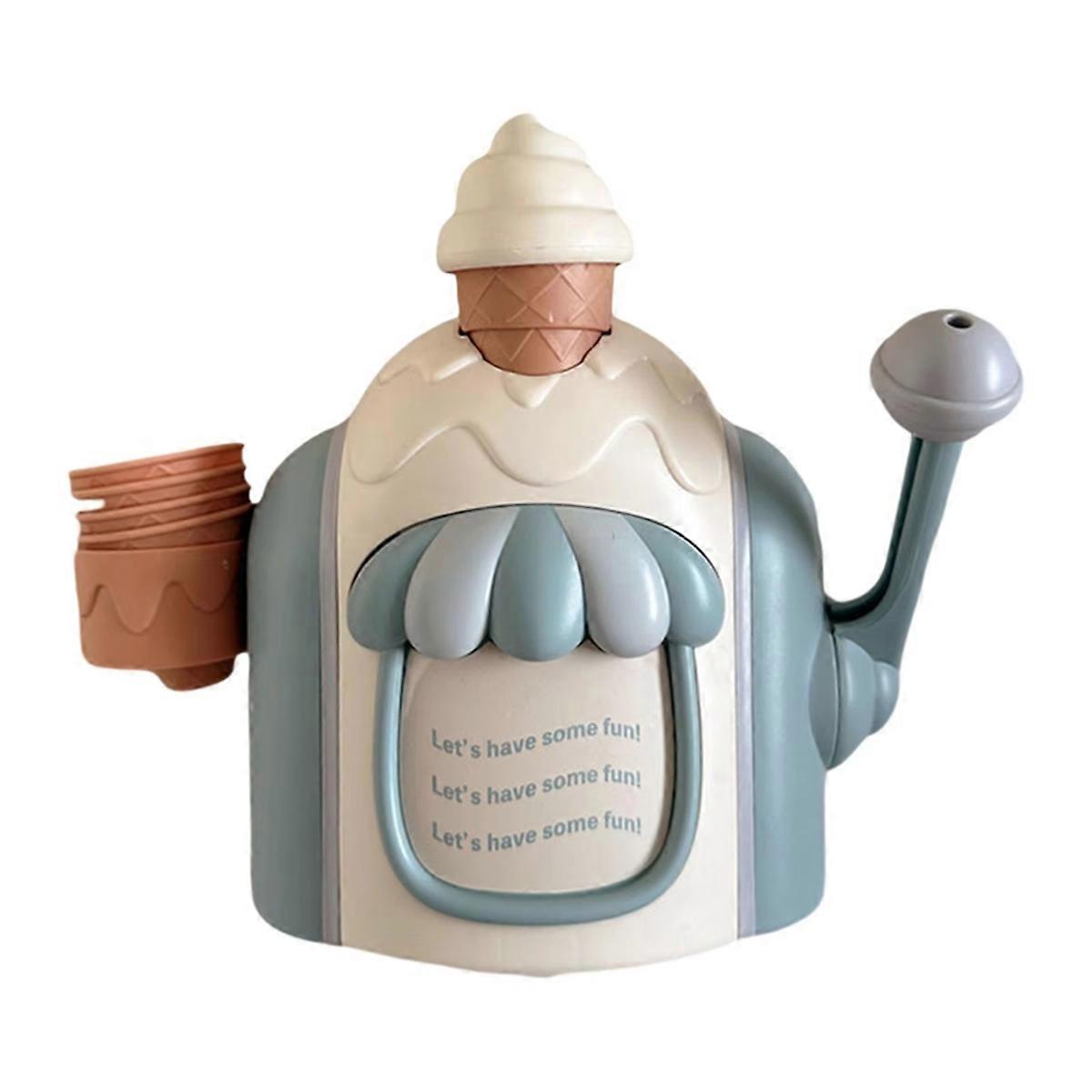 موزع صابون رغوي على شكل آيس كريم يدوي ، رغوة لجل الاستحمام وصابون اليدين ، مثالية للحمام