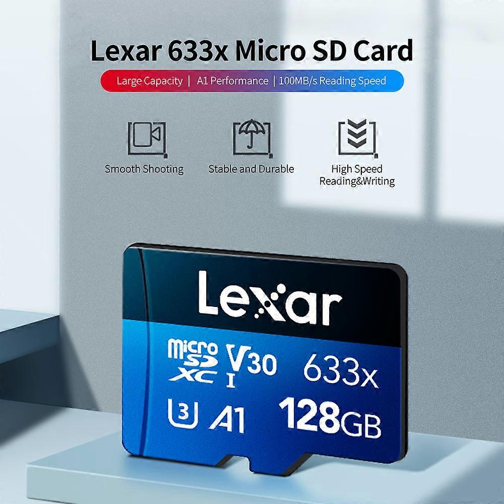 Lexar 633x 64GB TF High-performance Micro SD Class10 U3 A1 V30 High Speed TF Card for Phone Camera Dashcam