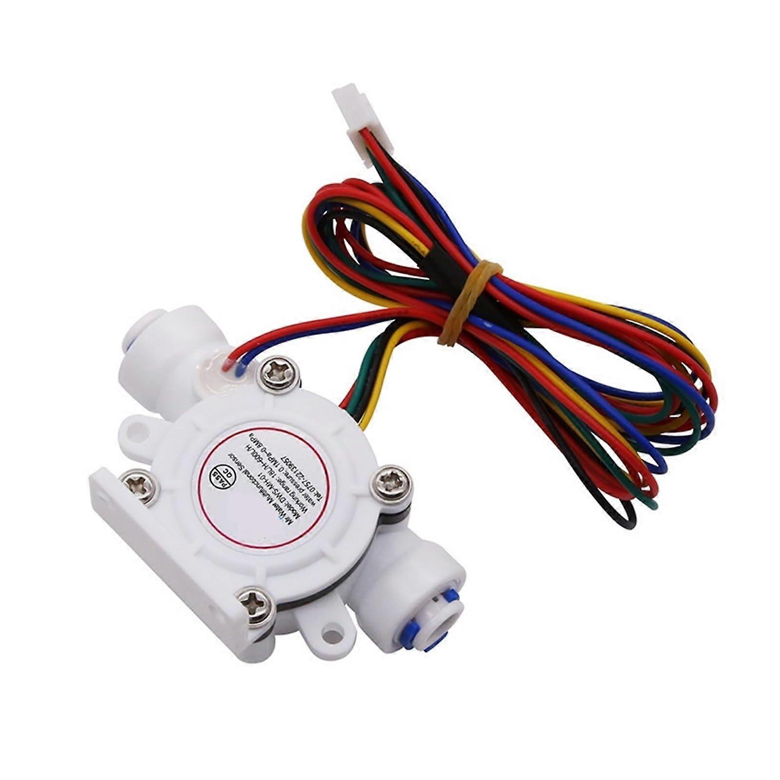 1/4' 3/8' Quick TDS Water Flow Sensor 1.75MPa Hall Sensor PE Pipe Turbine Flowmeter DC518V