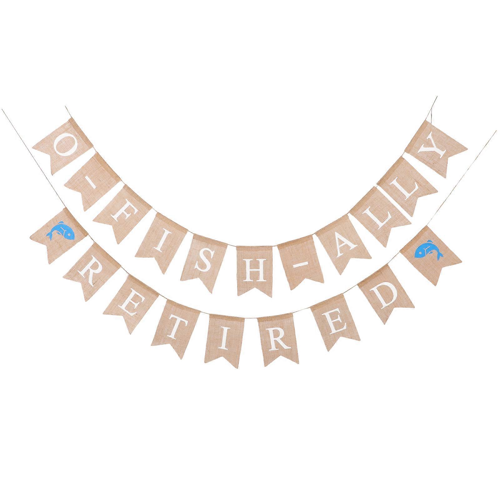 Burlap Bunting Banner Ideal for Embellishment