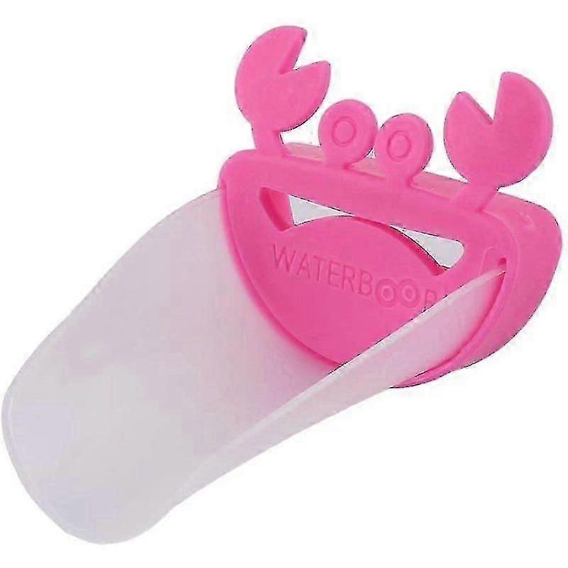 Faucet Extender Child Sink Faucet Extender Bathroom Crab Shape Faucet Wash Hands Helper Water Purifier Slide Extended For Kids Pink