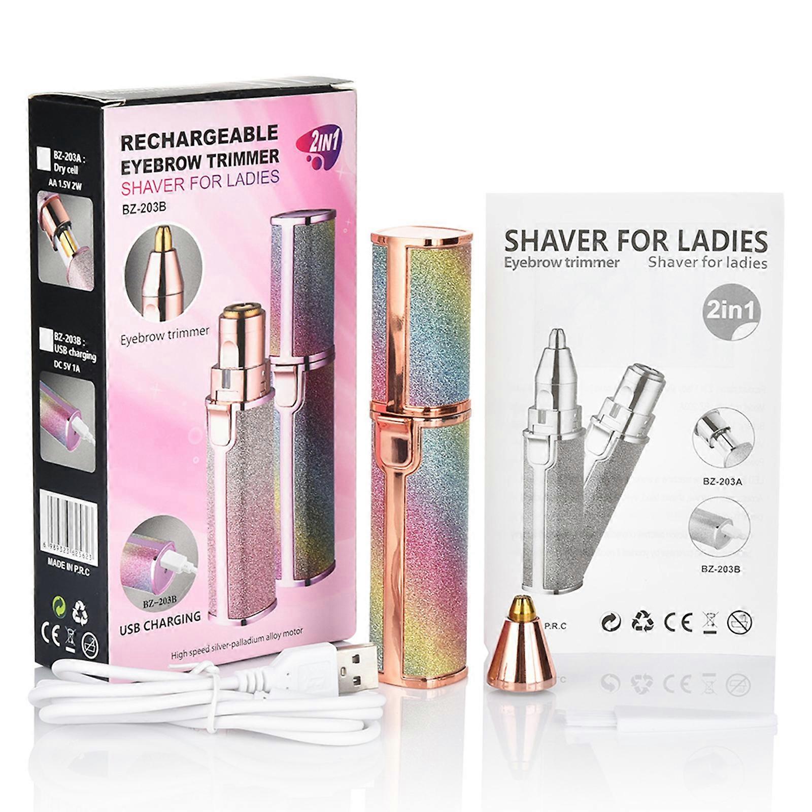 Tondeuse à sourcils et rasoirs d'épilation pour femmes à double usage Précision Instrument de mise en forme des sourcils et d'épilation