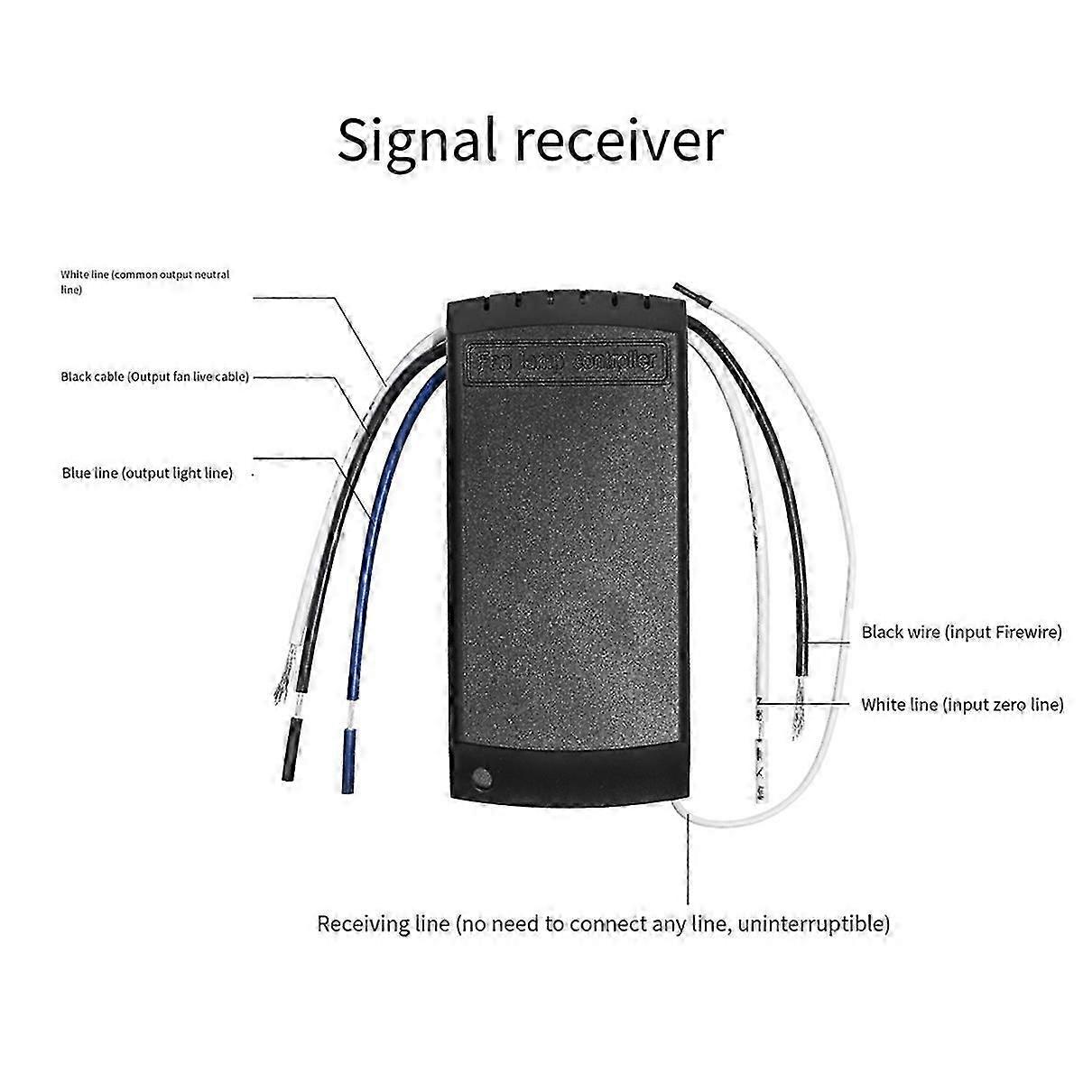 Universal Ceiling Fan Lamp Remote Control Kit Adjusted Wind Speed  mitter Receiver Timing Contro
