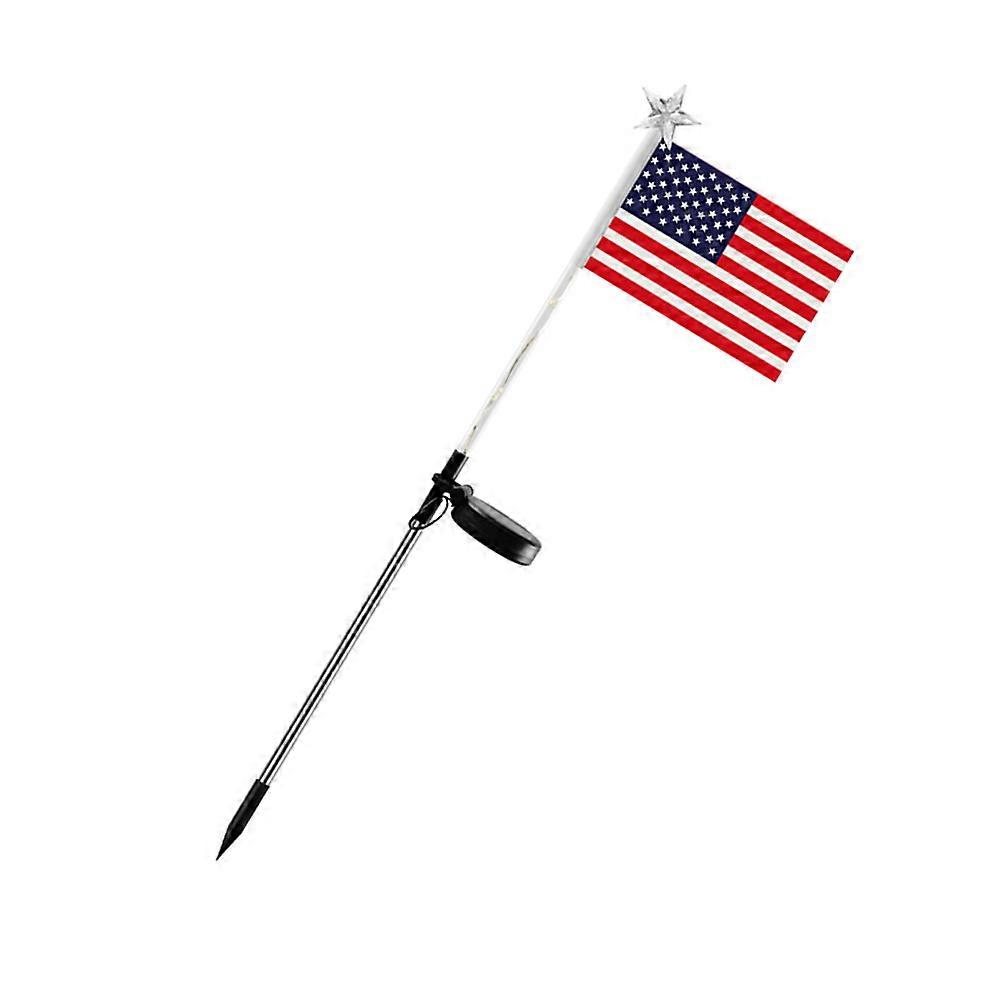 Garden Enhancement Outside, Solar-Powered Flag Design Stake Lights for Special Occasions