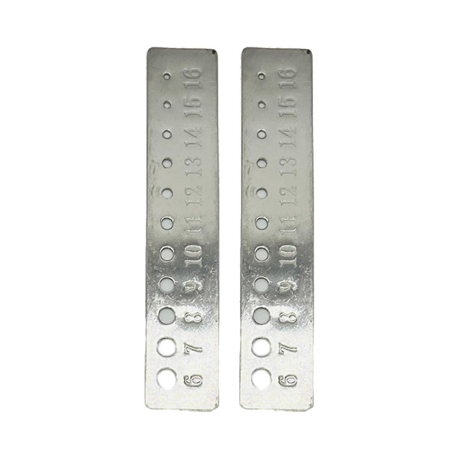 Häkelnadel Lineal Sizer 2er Pack Strickzubehör Strickprobe Flexibel