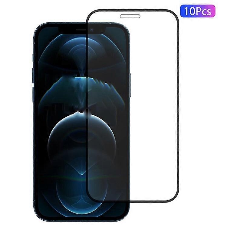10Pcs Compatible For iPhone 12 Pro Max Full Screen Protector Full Glue Sensitive Touch