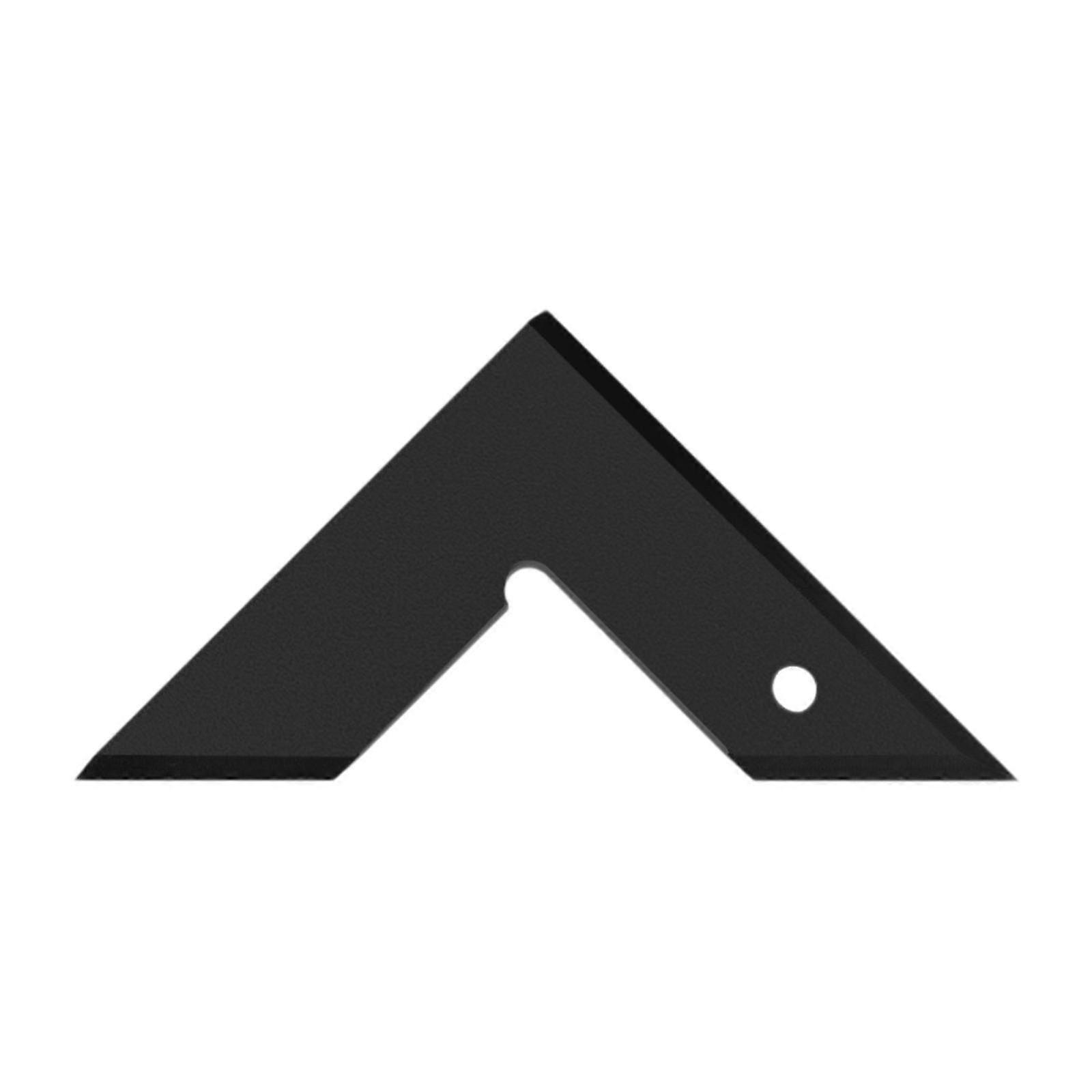 Aluminum Alloy Right Angle Ruler for Table Saw - Sturdy Triangle Ruler in Black