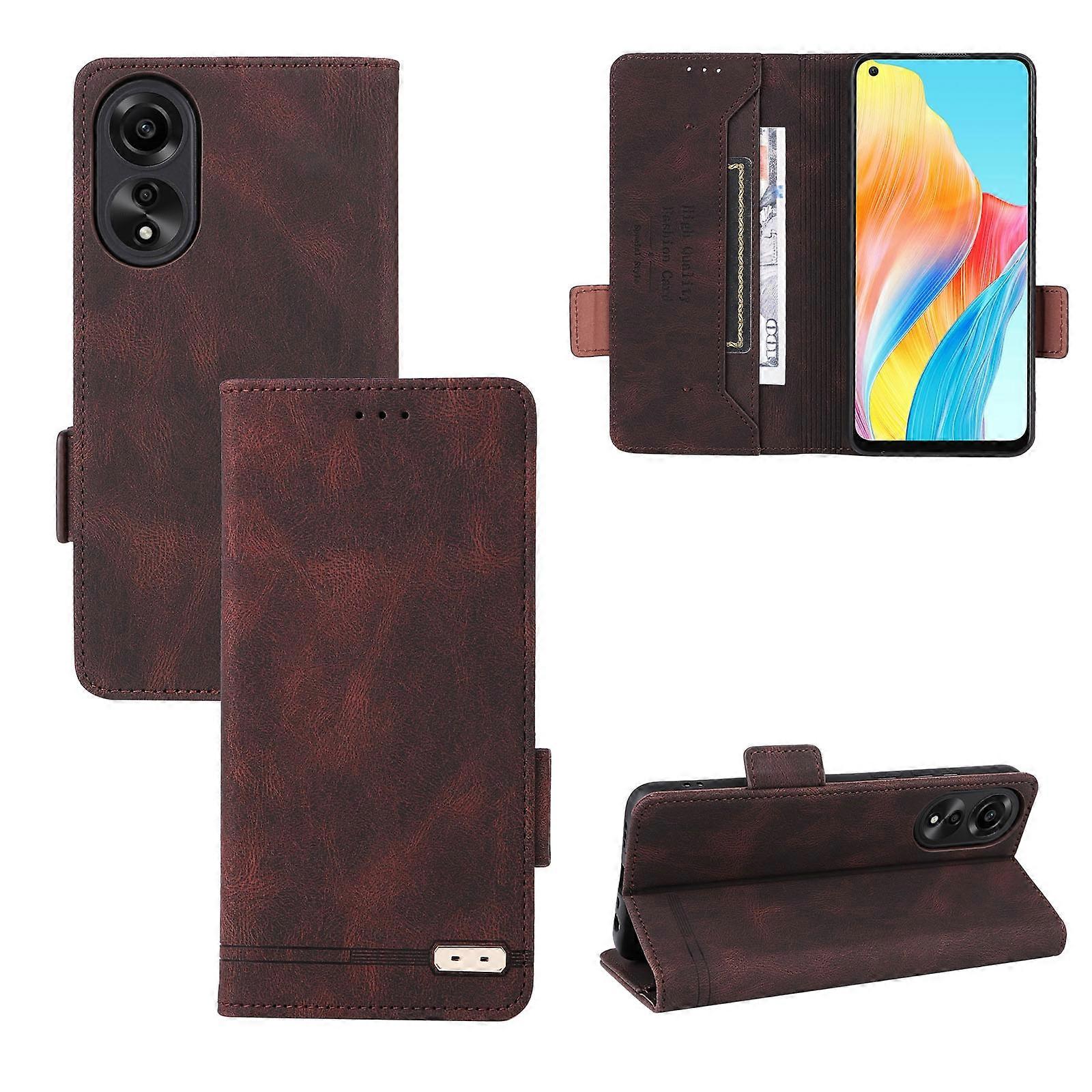 Magnetic Clasp Leather Phone Case