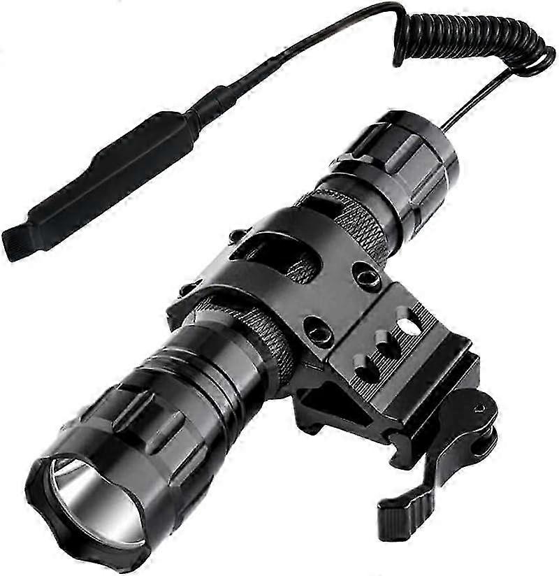 Tactical Flashlight, Aluminum Alloy, Zoomable 1500 Lumens, Single High Light Mode, Waterproof, Rechargeable, Compact Size For Hunting Hiking, 2025
