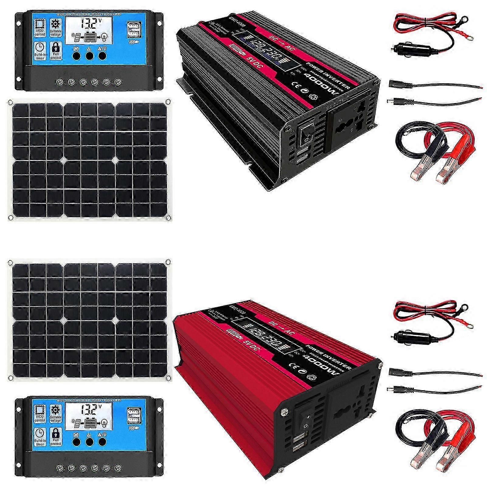 Monokrystaliczny akumulator do paneli słonecznych Generator słoneczny 220 V AC Gniazdko do zewnętrznego kampera