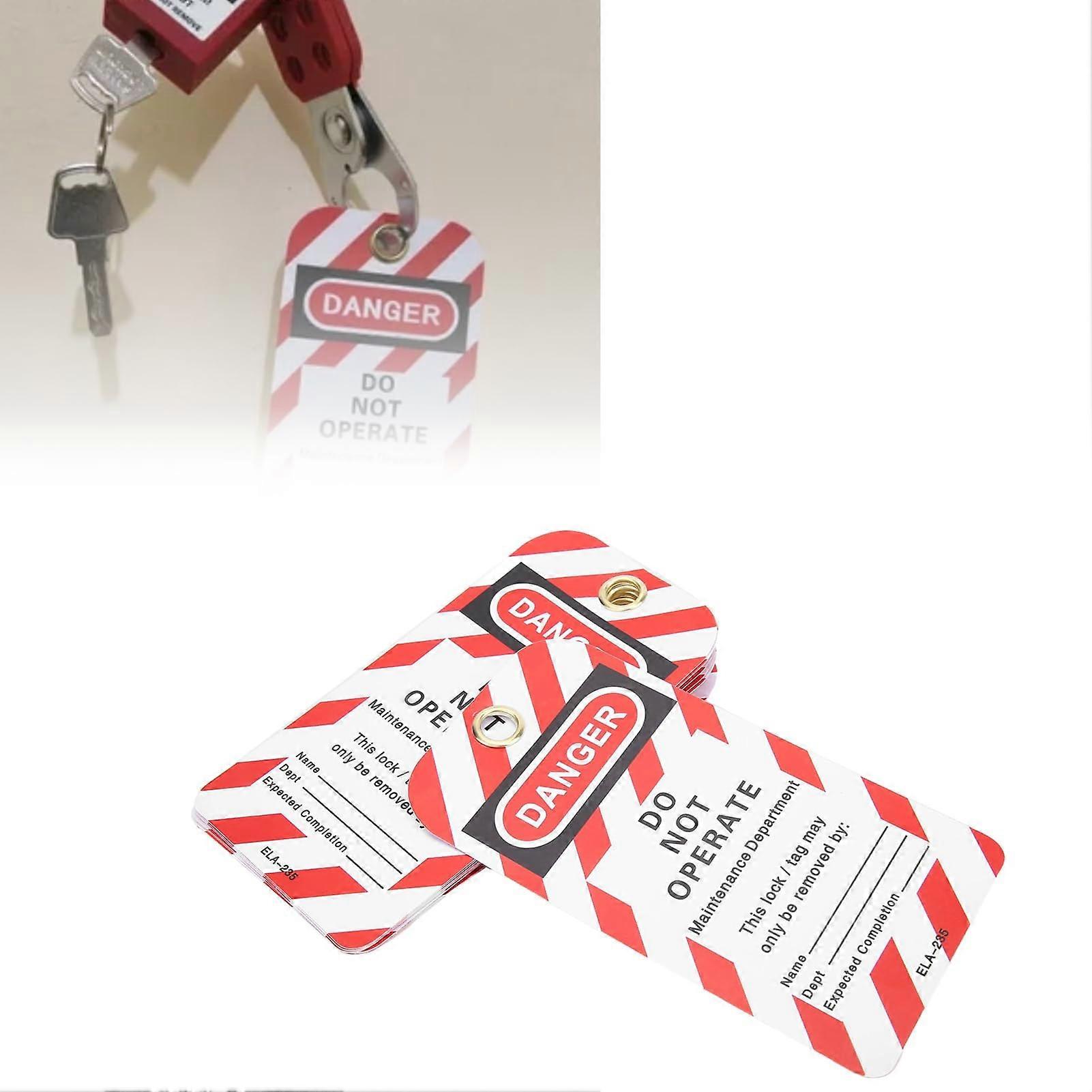 Lockout Tagout Tags Pack of 10 Premium Compliance Security Labels for Equipment