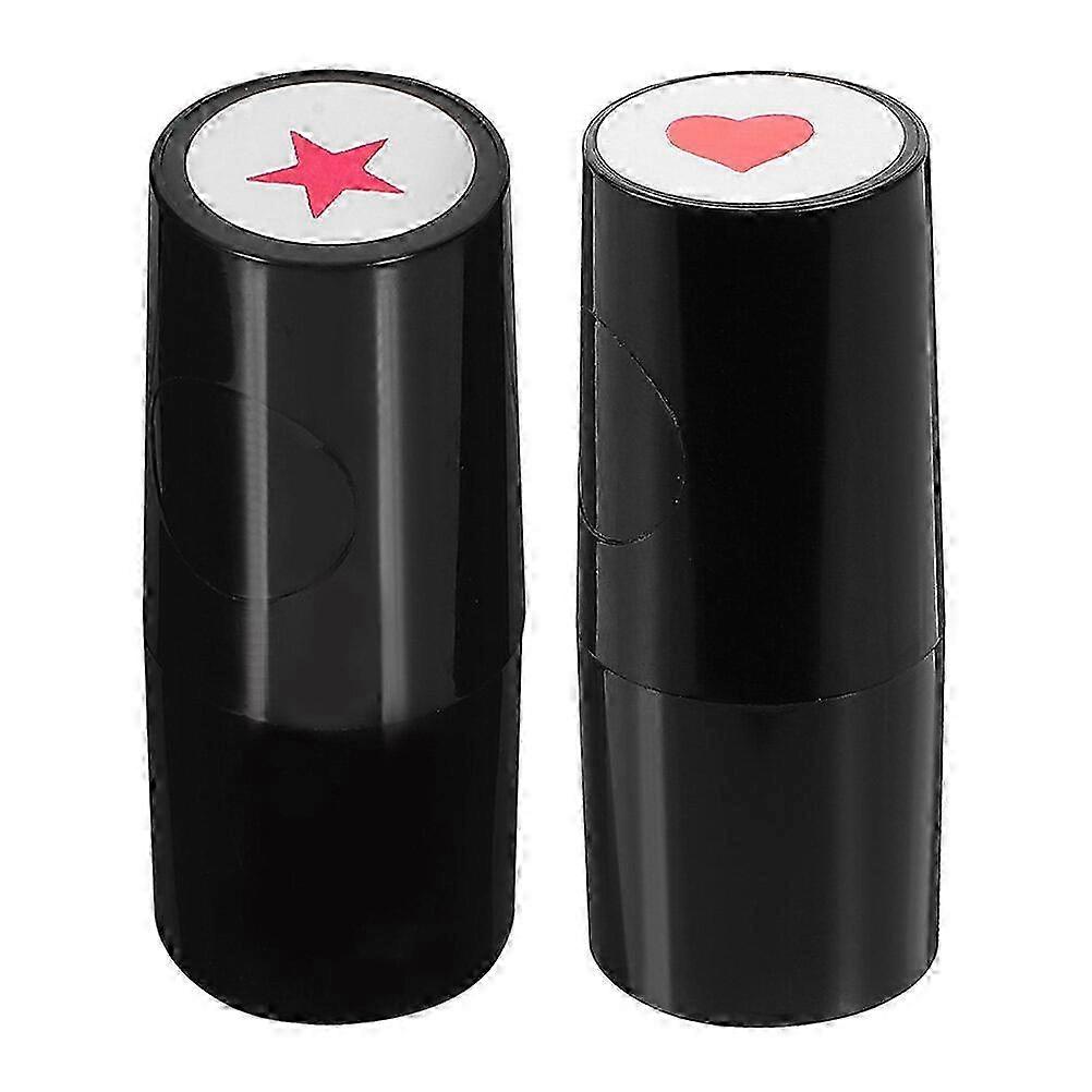2pcs Golf Ball Stamp Marker - Multi-Use Plastic Stamper for Golf Balls & Accessories