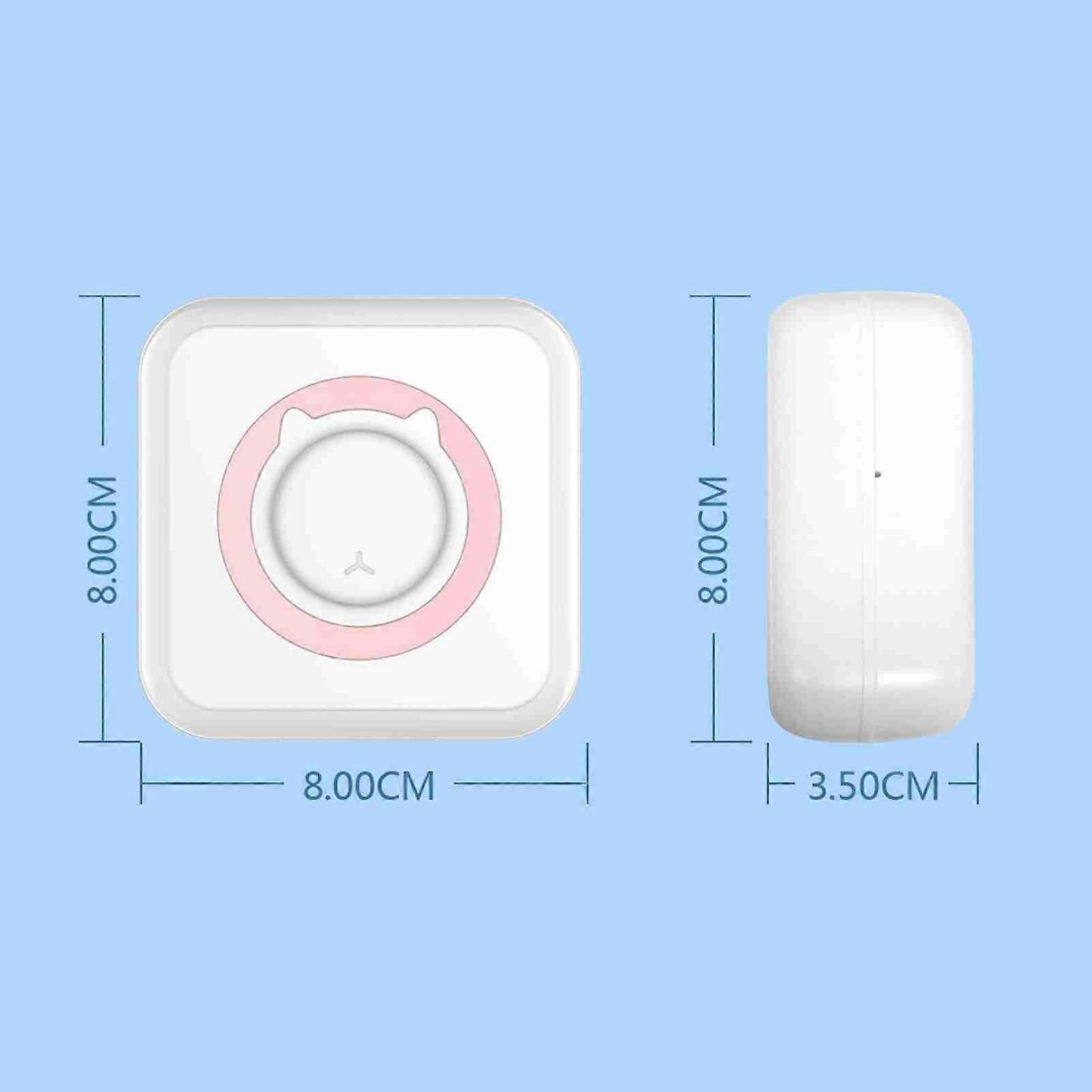 All-in-one Photo Printer Multifunction Portable Printer Wireless Instant Mini Printer Support BT Connection for Smartphone with 6 Thermal Paper Rolls