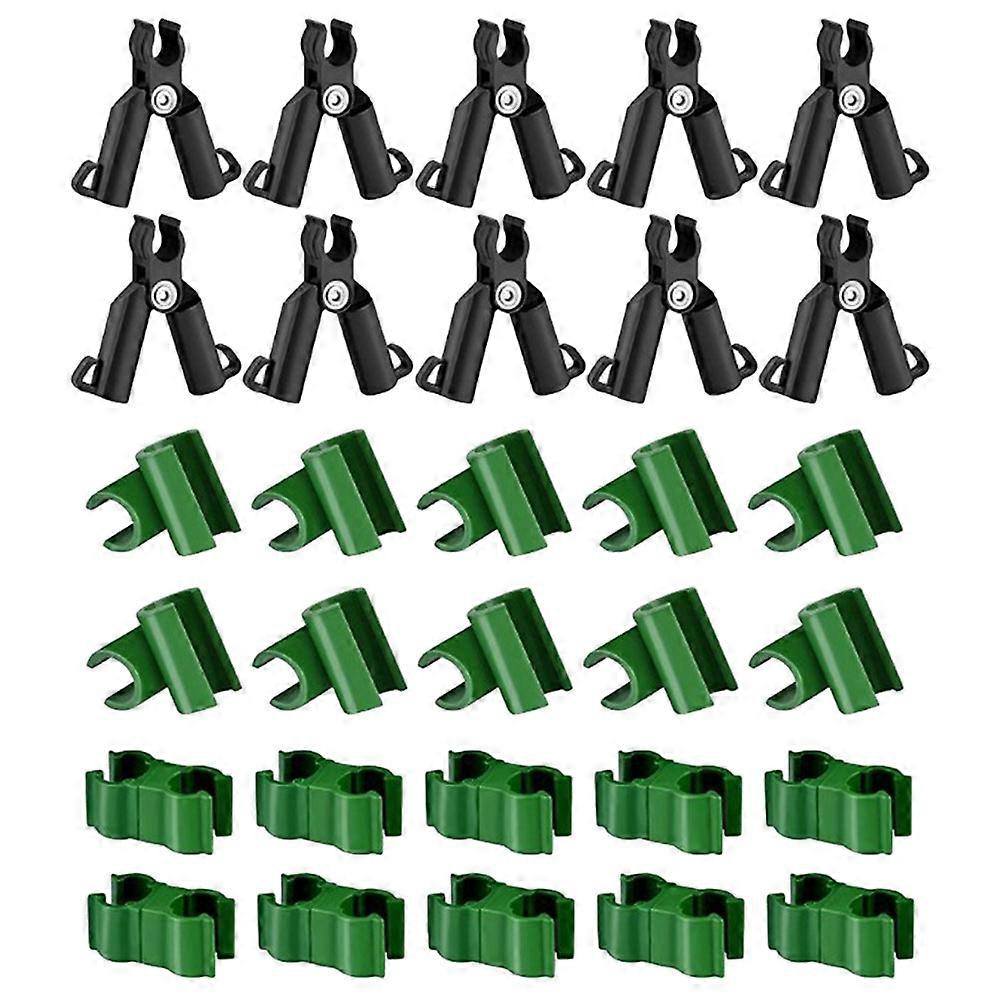 Plant Connector Set for Fences, Stakes, Climbing Frames, Greenhouses, and Orchards – Versatile A Type and Cross Buckle Design