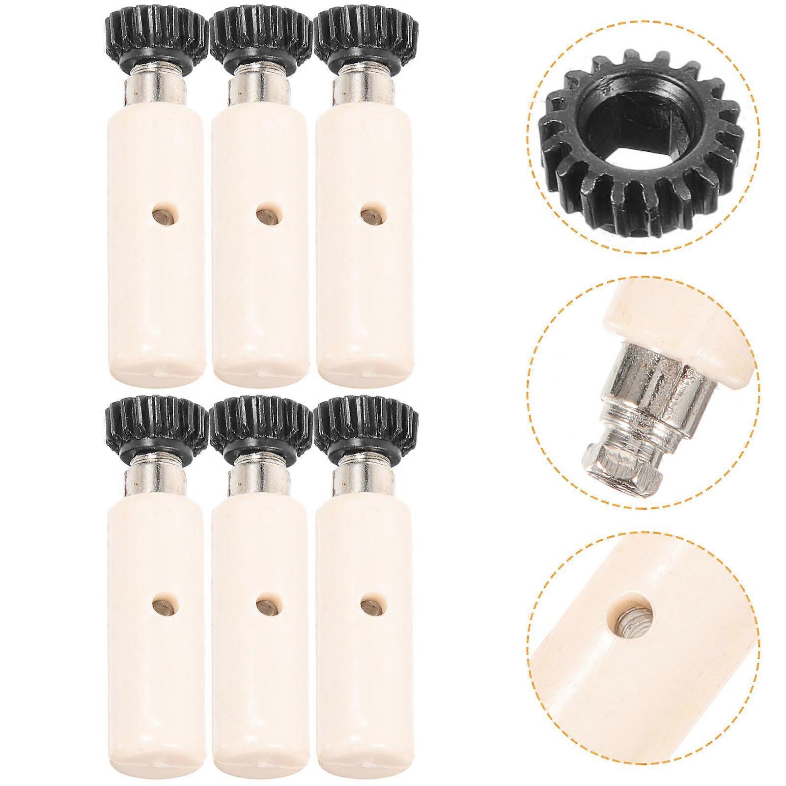 Guitar Tuning Pegs Gears String Tuning Prevent Screw from Slipping Hexagonal Hole ABS 6 Gears for Musicians