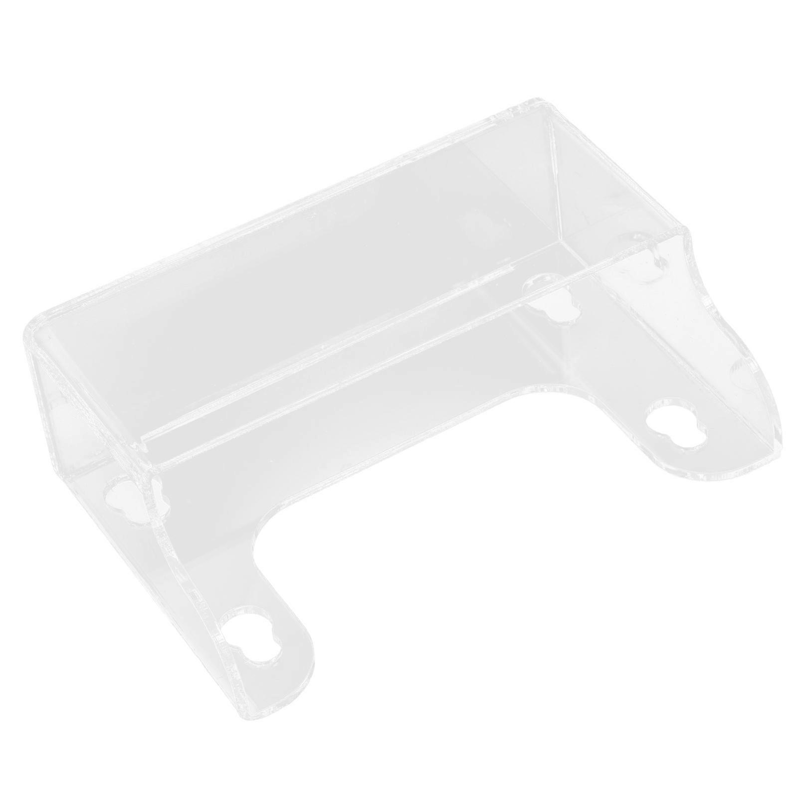 Suction Cup Spice Shelf Acrylic Material Condiment Organizer For Refrigerator Wall Surfaces Convenience Store Use 1Pcs