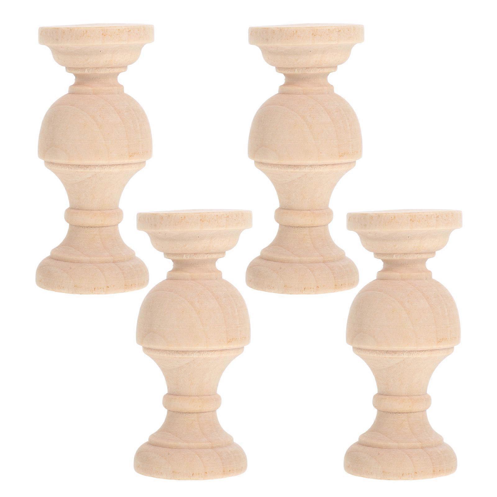 Coffee Table Decorations Solid Wood Small Arch Bridge Baluster Craft Projects Khaki 6.00X2.50X2.50CM