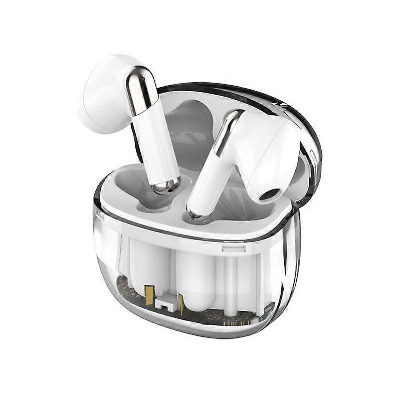 Bluetooth headset, Bluetooth 5.3, long battery life, HIFI stereo sound, White