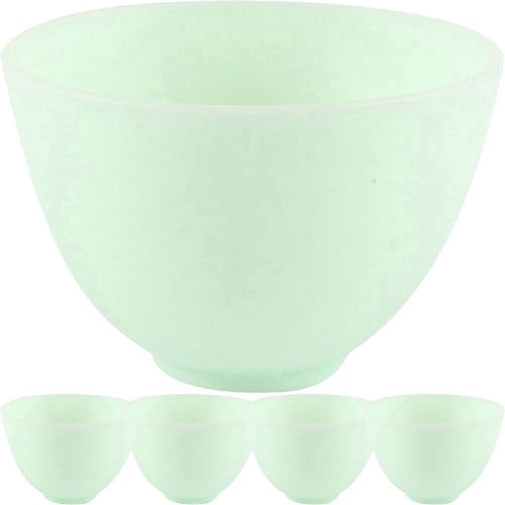 5pcs Silicone Facial Mask Mixing Bowls – Reusable Skincare Beauty Bowls for Home Use – Practical and Versatile