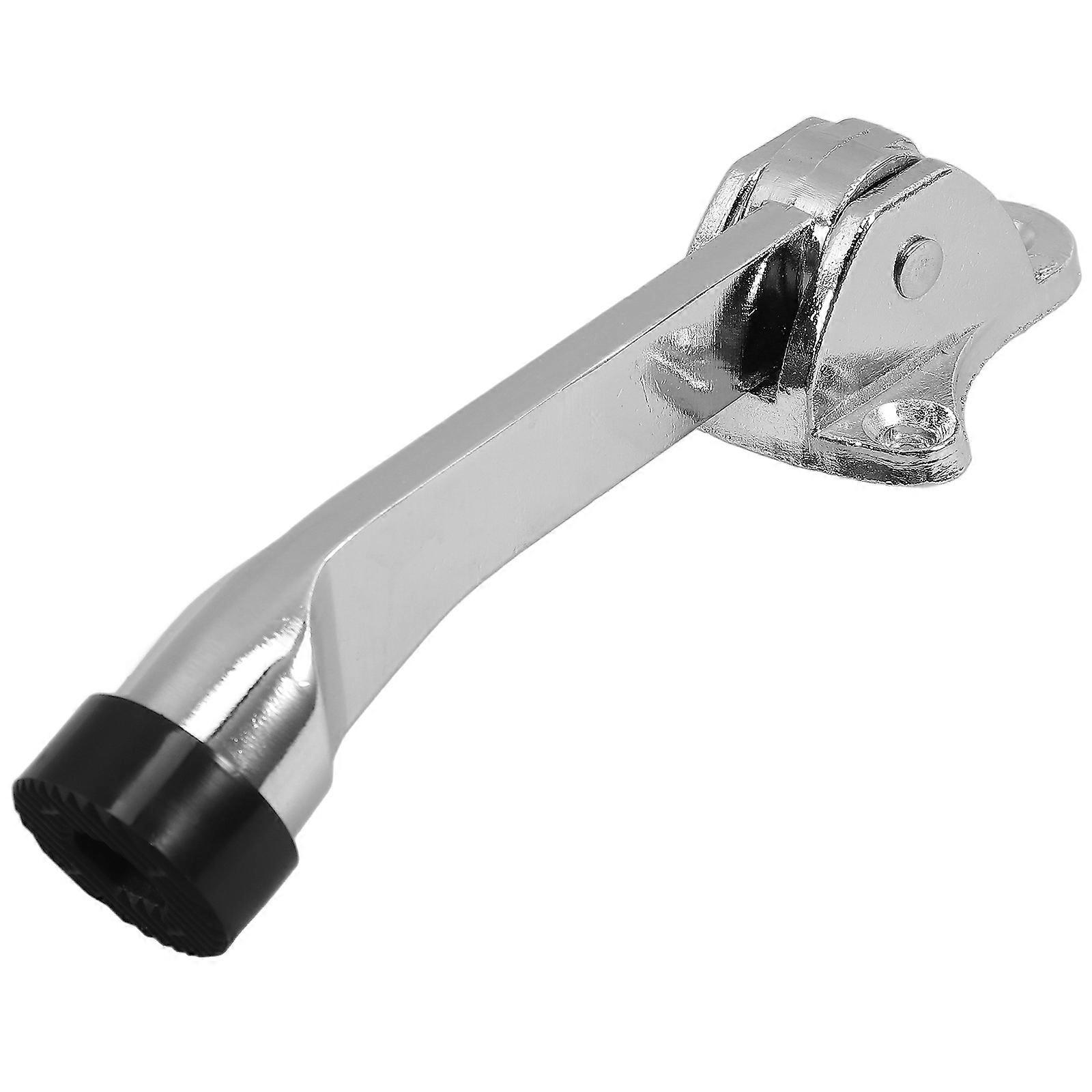 Heavy Duty Door Stop Zinc Alloy Horseshoe Shape Versatile Application Sleek Finish 1Pack