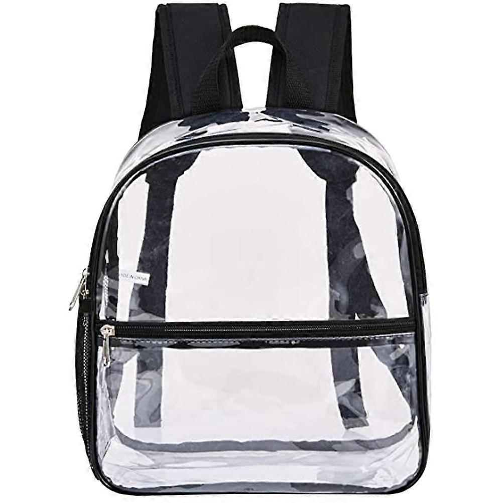 Clear Stadium Bags Small Transparent Backpack Waterproof PVC for Outdoor Events Rectangular Shape 1Pcs