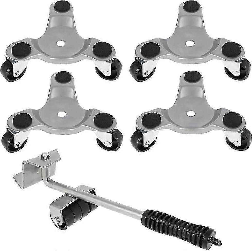 Rullbricka - Möbelflyttsats med 3 rullar för tunga föremål