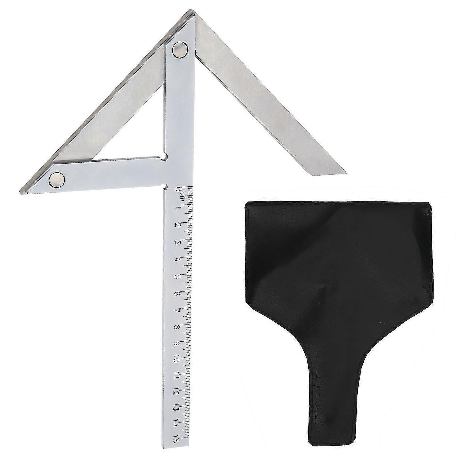 High Accuracy Center Angle Gauge Protractor Stainless Steel 45/90 Degree Angle Ruler Marking