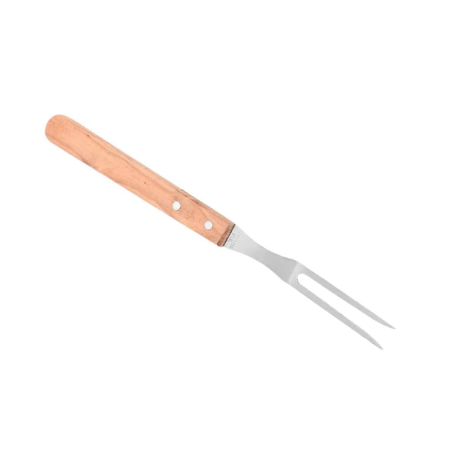 AWHAO Teriyaki Cooking Fork with Wooden Handle Barbecue Fork for Kitchen