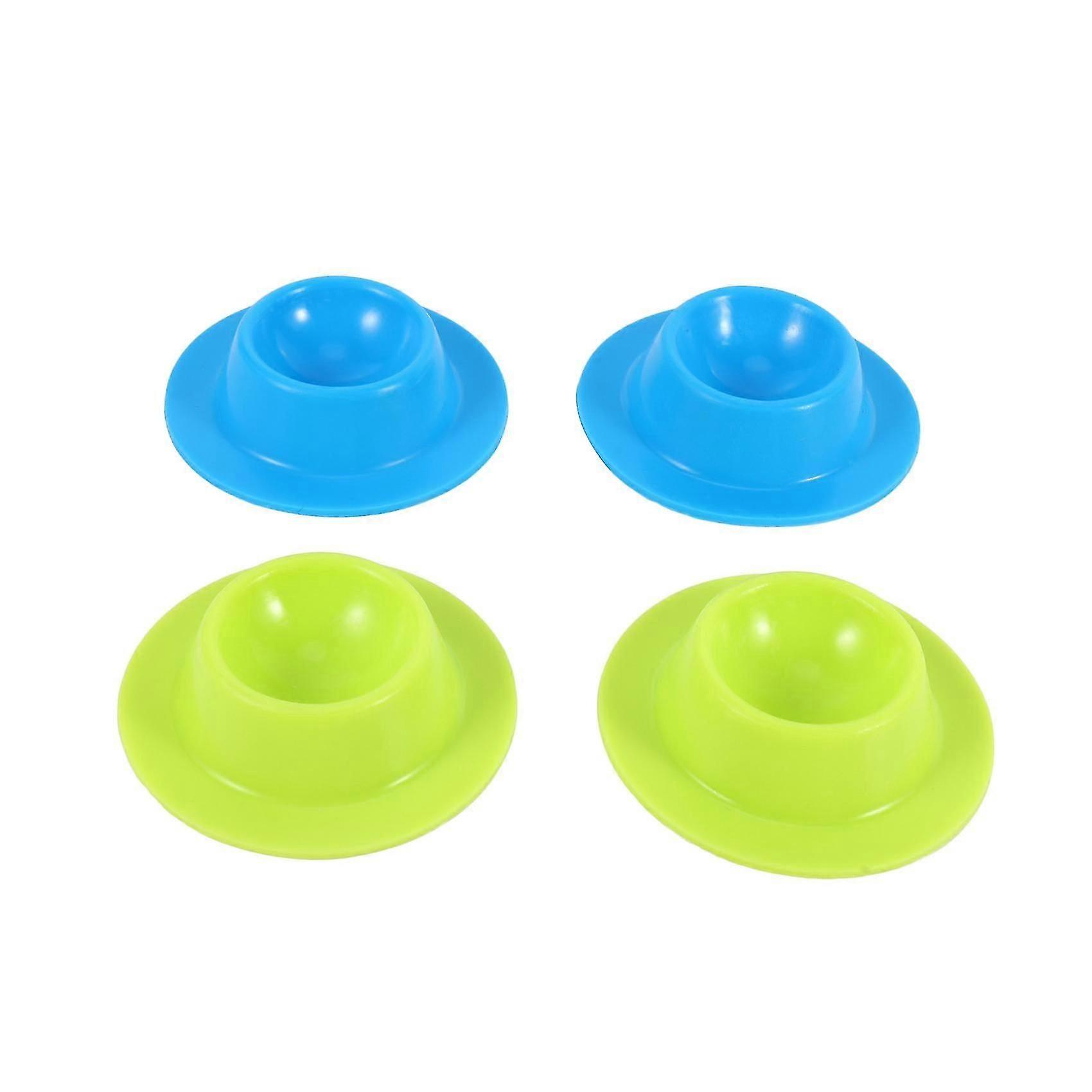 4 Pcs Silicone Egg Cups In Modern Design Holders Set Serving Kitchen Boiled Eggs Breakfast(random C