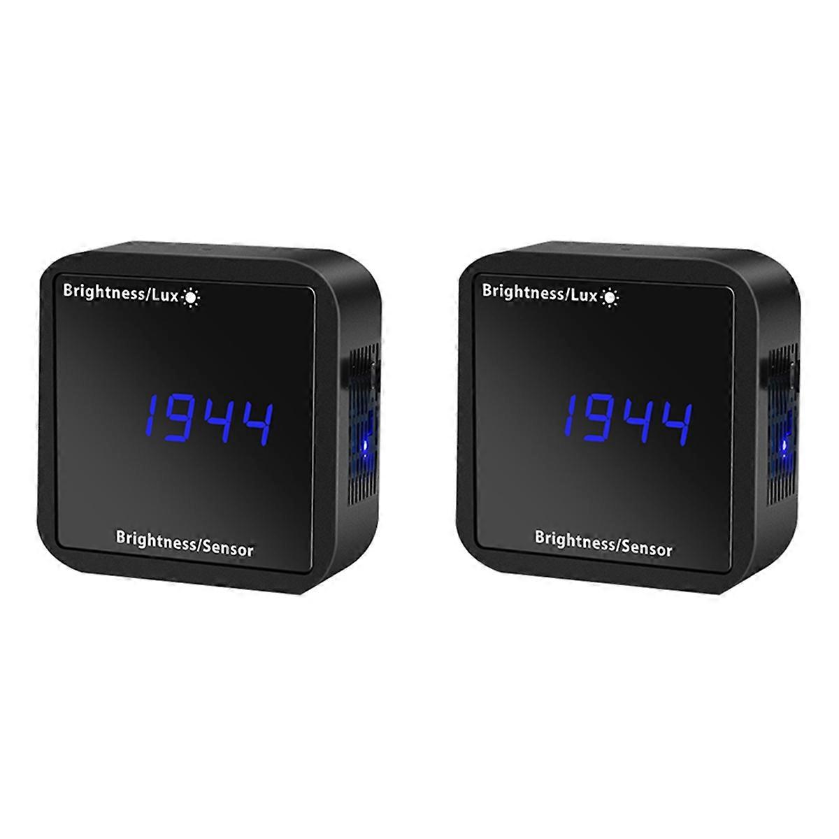 Tuya Light Sensor Brightness Detector with Temperature Humidity Detection Display Smart Home Securit