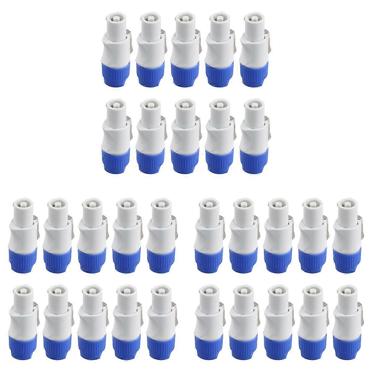 10Pcs 3 PIN Male Powercon Connector Signal Input Jack for Beam Light Stage Light