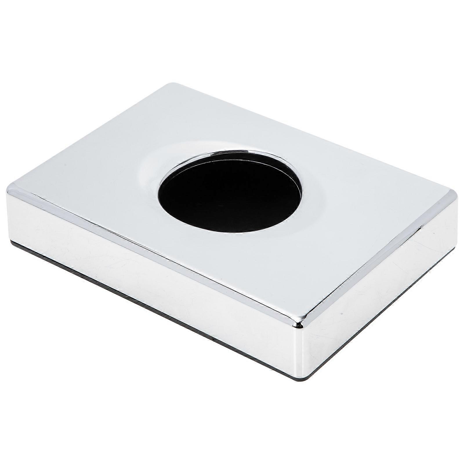 Facial Tissue Holder Silver 14X10X2.7CM Dustproof Storage Wall Mountable 1 Set