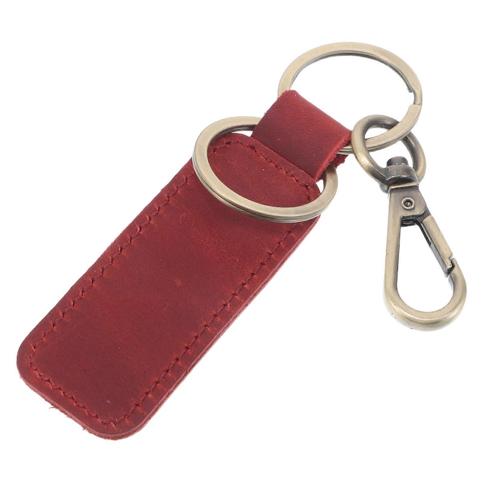 Key Chains Dark Red Featuring Key Ring Pendant for Secure Attachment and Decor