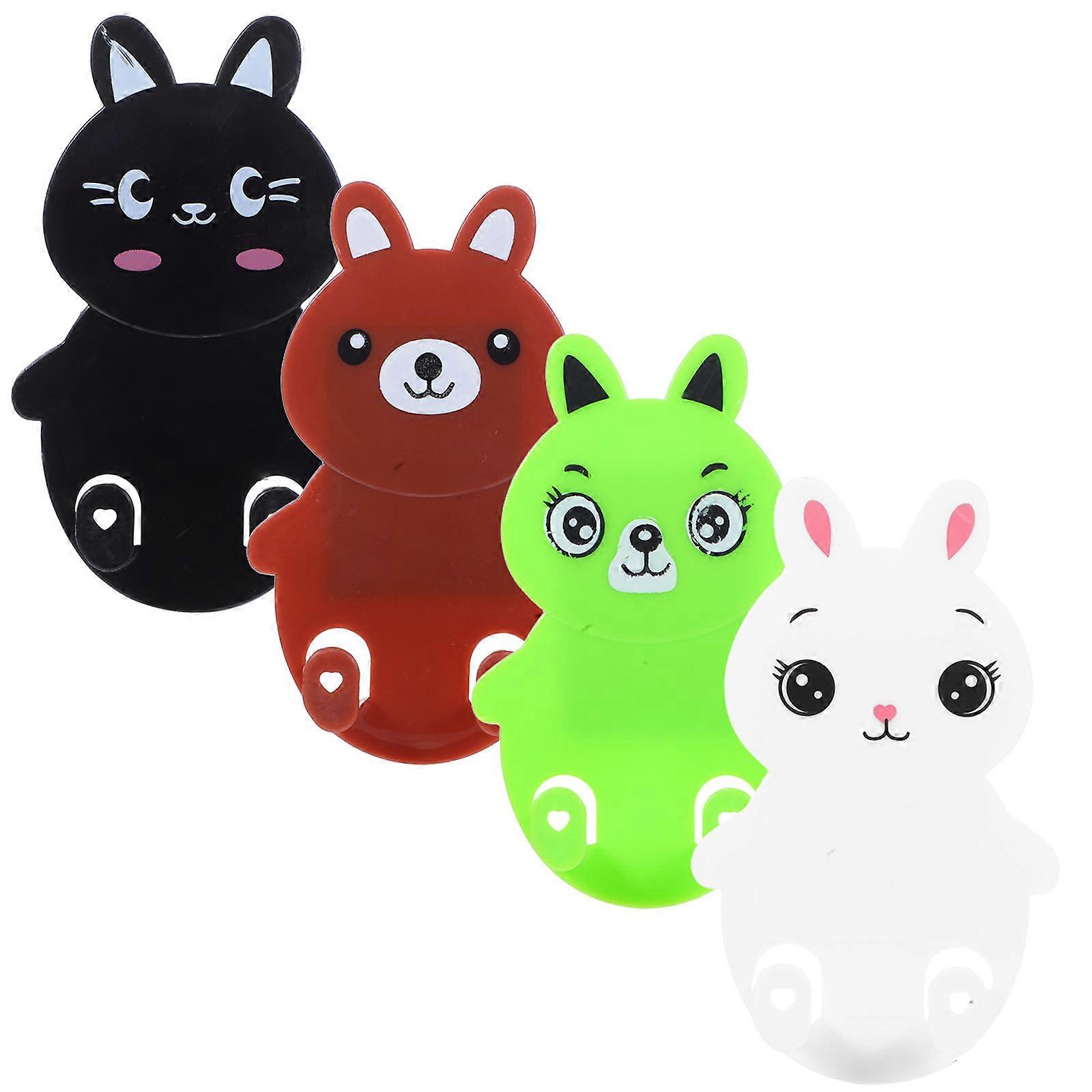 Funny Key Hook Power Plug Hooks Simple Design Wall Mountable 4Pcs