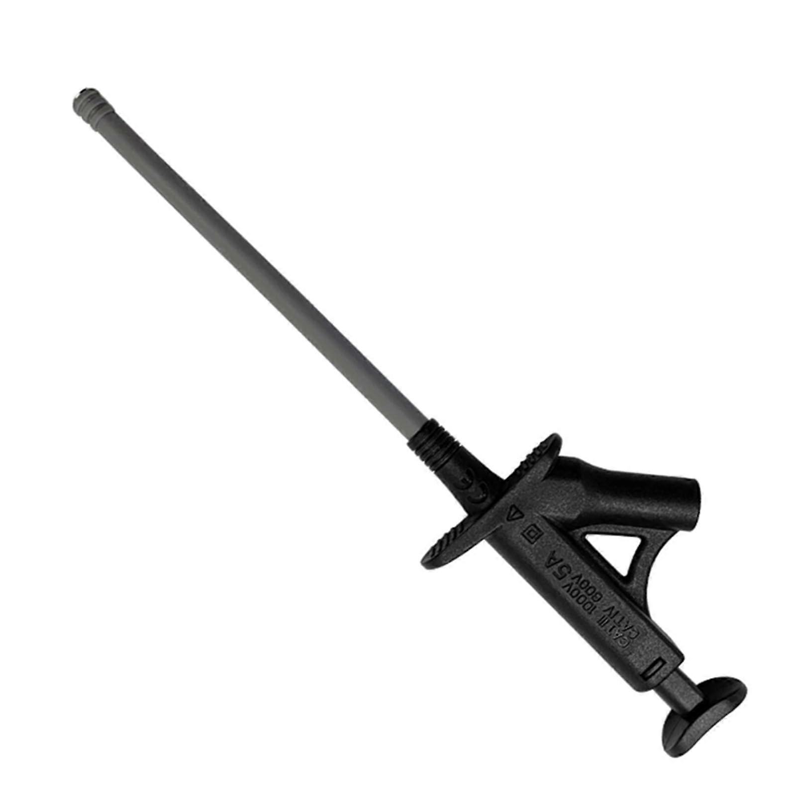 Flexible Grabber Probes Test Hook Clip J.30042 4mm Banana Socket IC Clip For Multimeter Clamp Meter Black