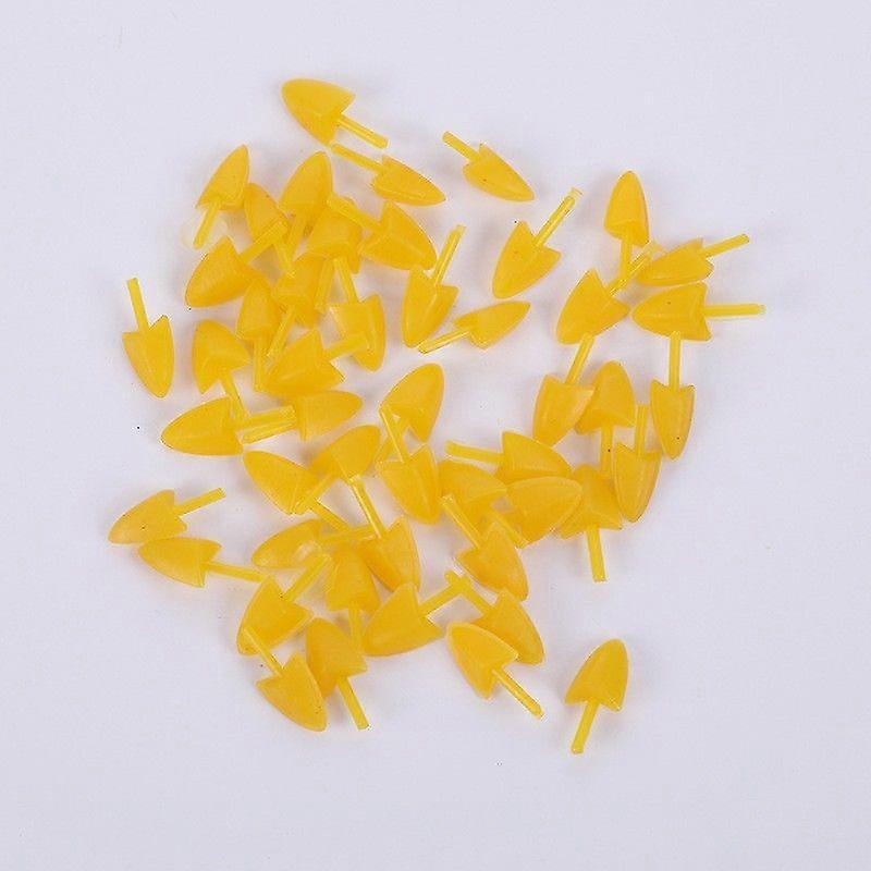 100pcs Realistic Plastic Bird Beaks: Small Chick Mouth Parts for Plush Animal Crafts Duckling Doll Making Inserts for DIY Enthusiasts