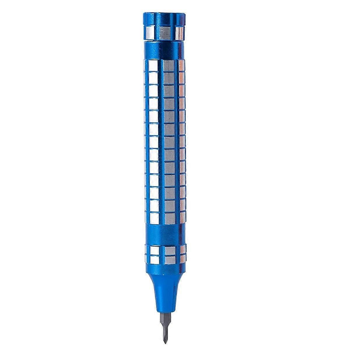 Screwdriver Set, Pen Style Manual Screwdriver,24-in-1 Small Screwdriver, Ideal for Laptop,Phone,Jewelry,and Watch Blue