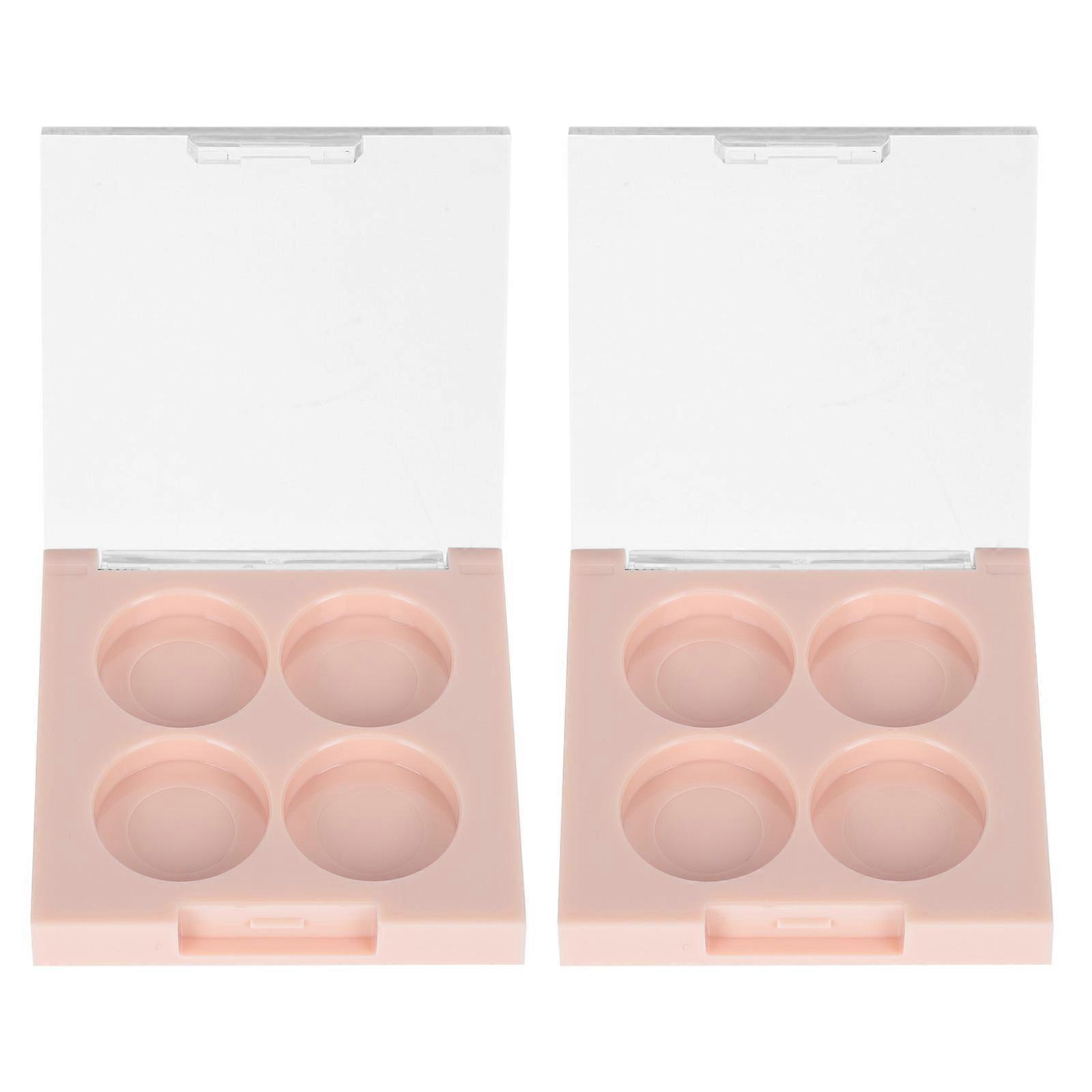 Eyeshadow Pans Cosmetics Storage Trays Daily Use Plastic 5.4x5.4cm 2Set