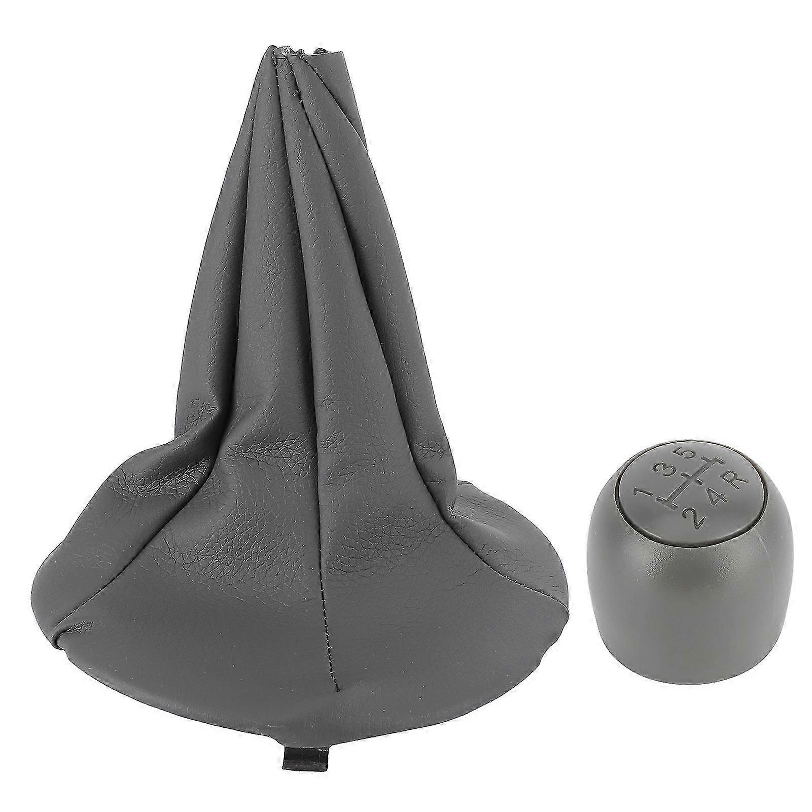 5 Speed Gear Shift Knob with Dustproof Boot Collars Replacement Suitable for Certain Brands