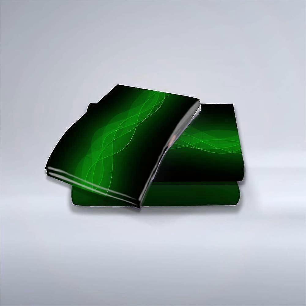 3-Piece Microfiber Bedding Set - Soft Fluffy Duvet Covers with Abstract Multicolor Design and Zipper