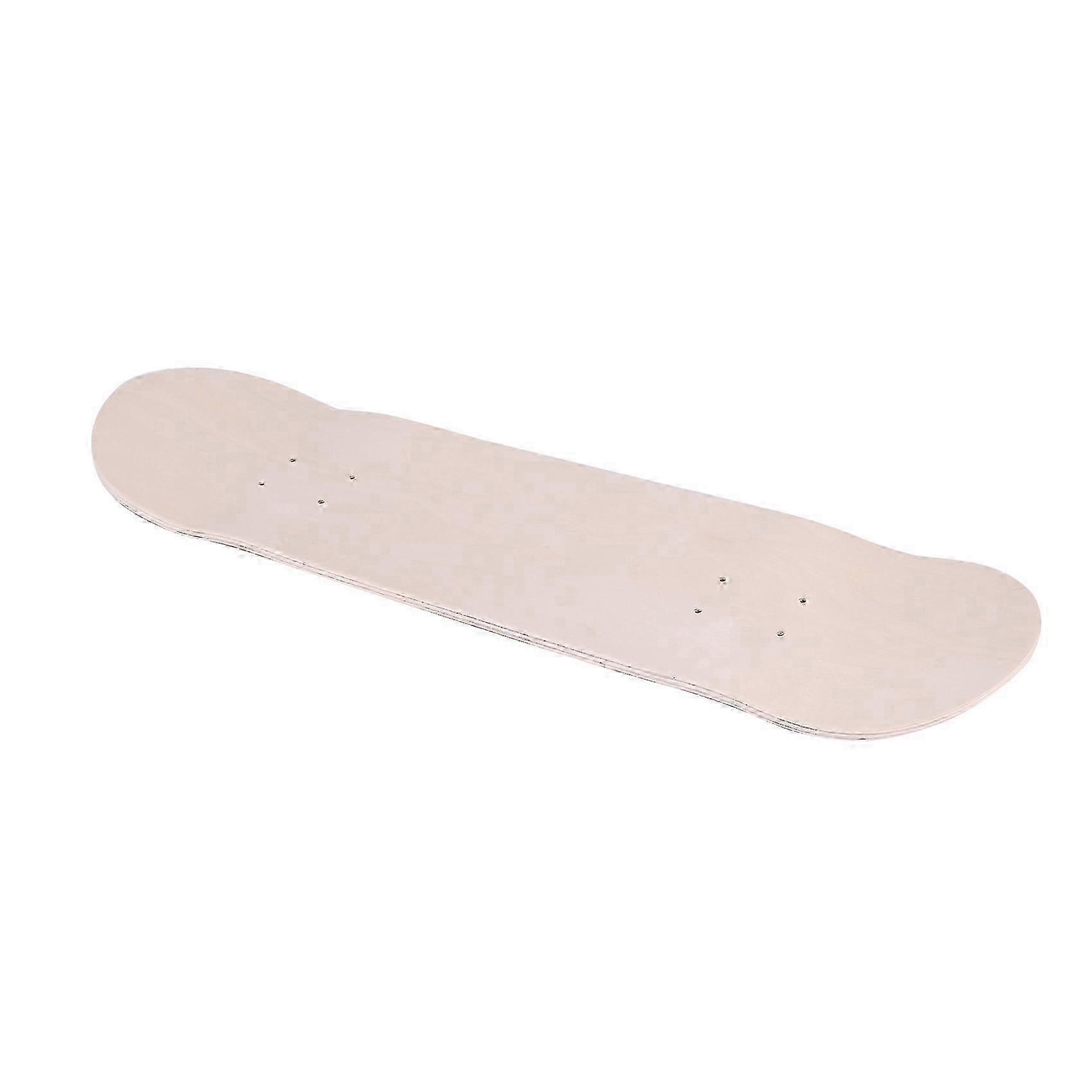 8Inch 8-Layer Maple Blank Double Concave Skateboard Natural Skate Deck Board