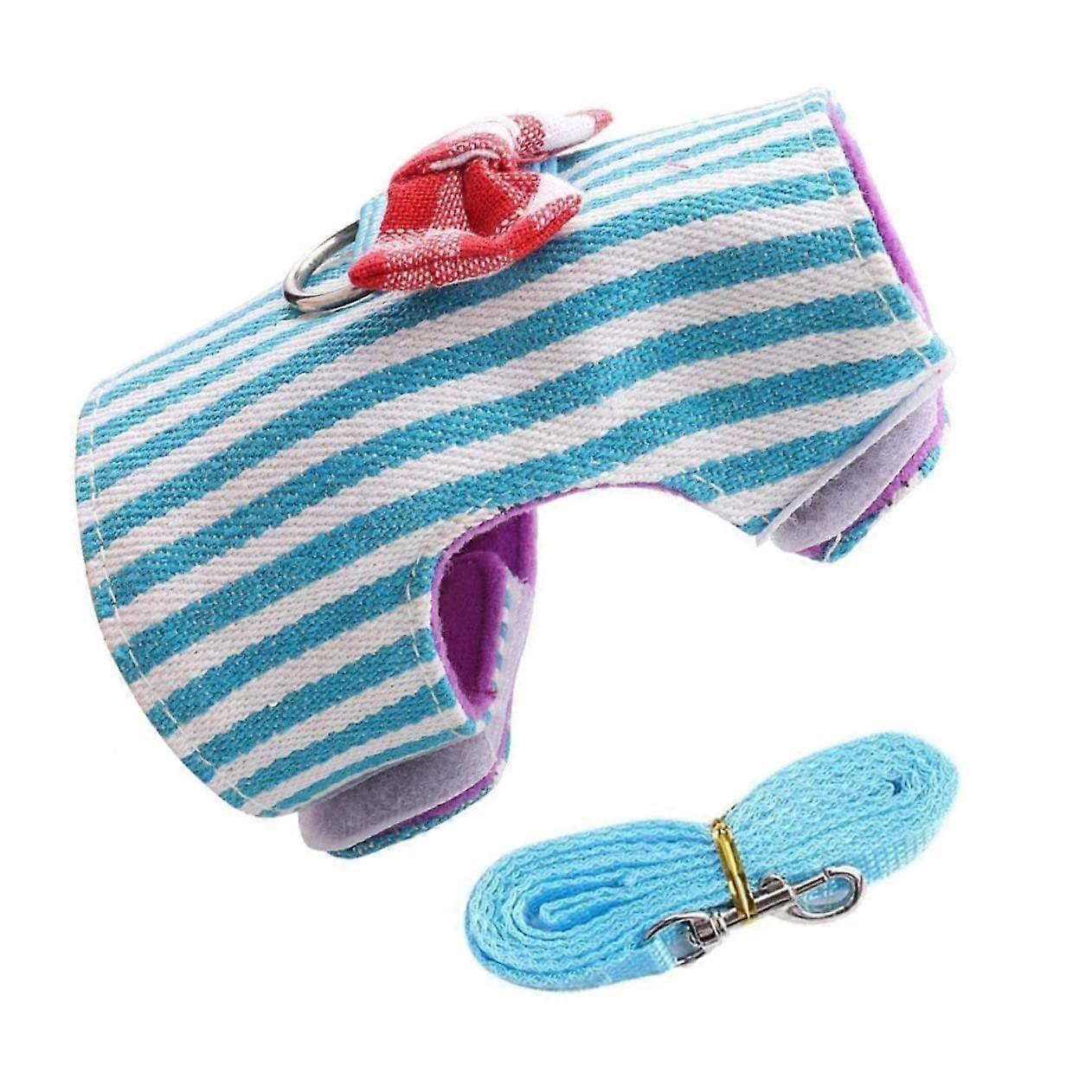 Rabbit Harness Leash Outdoor Pet Gear Chest Strap Harness 34x19 Cm Color Assorted For Rabbits And Squirrels