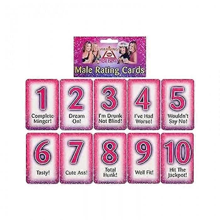 Henbrandt Male Rating Card Hen Party Hen Party Game