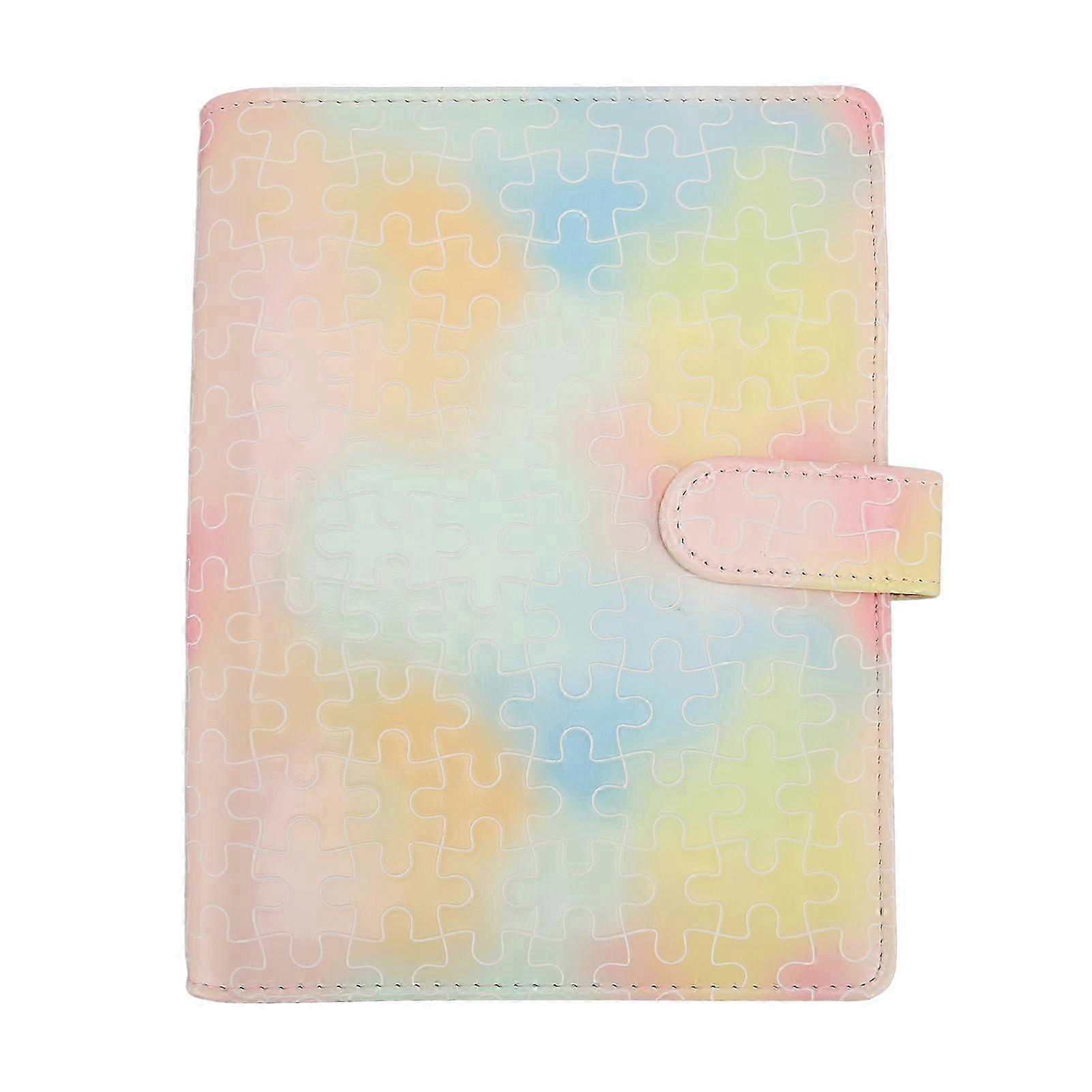 A5 Leather Notebook Binder with Magnetic Buckle Closure for Loose Leaf Paper
